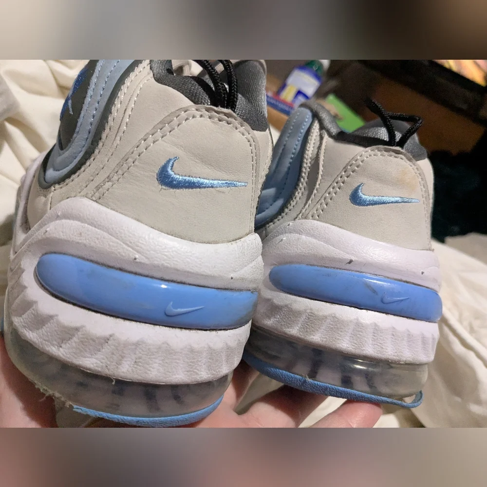 Nike x Social Status Air Max Penny II - White / Cobalt / Pulse 12 Men worn Heels